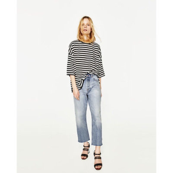 Zara Woman Black Leather with Methacrylate Heel Sandals - Picture 5 of 8